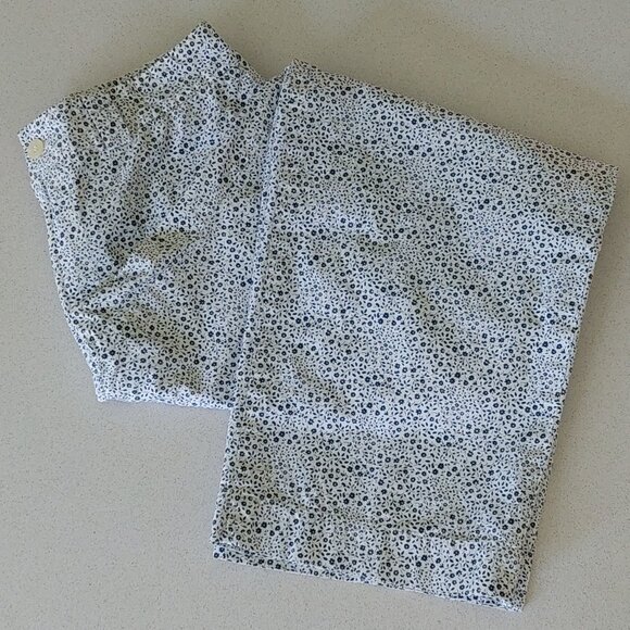 Real Clothes Saks Fifth Ave Blue/White Floral Pants Women's Size 4 - Picture 1 of 11